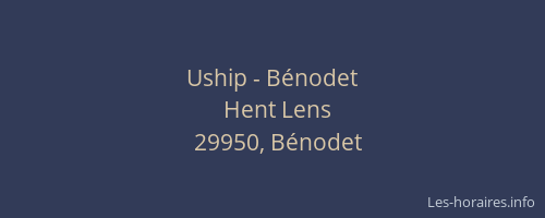 Uship - B&eacute;nodet