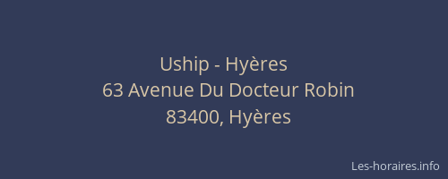 Uship - Hyères