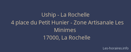 Uship - La Rochelle