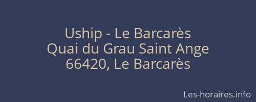 Uship - Le Barcarès