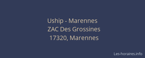 Uship - Marennes
