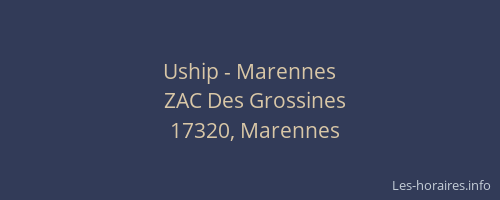 Uship - Marennes