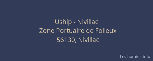 Uship - Nivillac