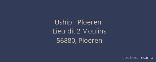 Uship - Ploeren