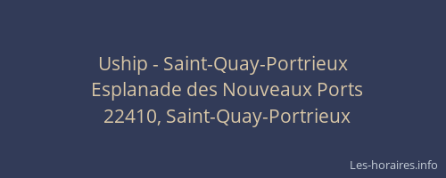 Uship - Saint-Quay-Portrieux