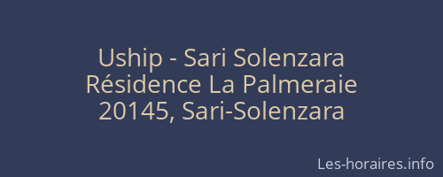 Uship - Sari Solenzara