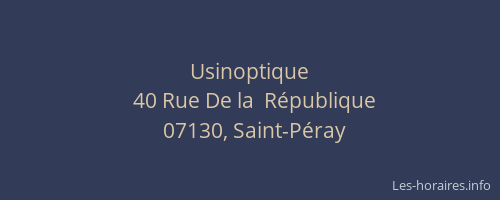 Usinoptique