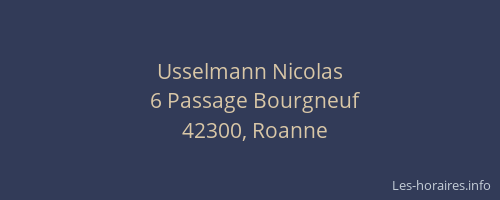 Usselmann Nicolas