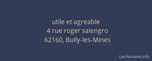 utile et agreable