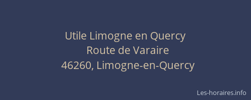 Utile Limogne en Quercy