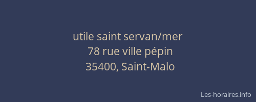 utile saint servan/mer