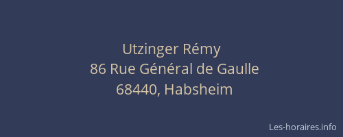Utzinger R&eacute;my