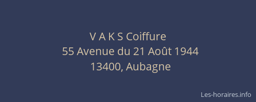 V A K S Coiffure