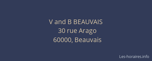 V and B BEAUVAIS