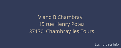 V and B Chambray