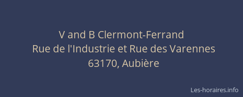 V and B Clermont-Ferrand