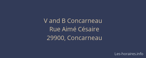 V and B Concarneau