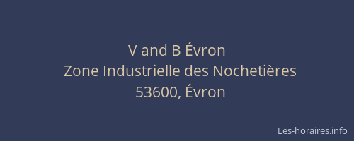 V and B &Eacute;vron