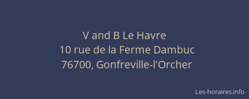 V and B Le Havre