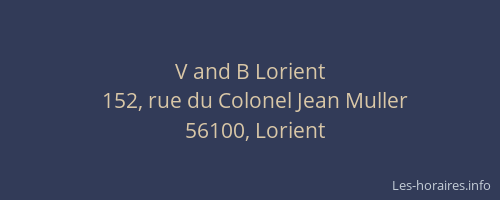 V and B Lorient