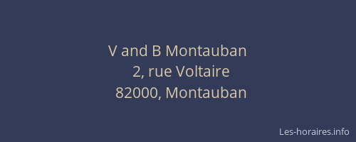V and B Montauban