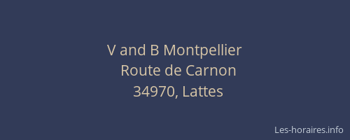V and B Montpellier