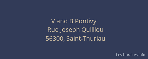 V and B Pontivy