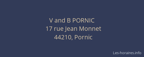V and B PORNIC