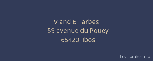 V and B Tarbes