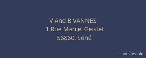 V And B VANNES