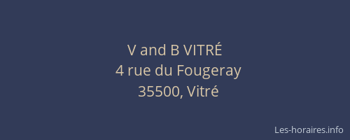 V and B VITRÉ
