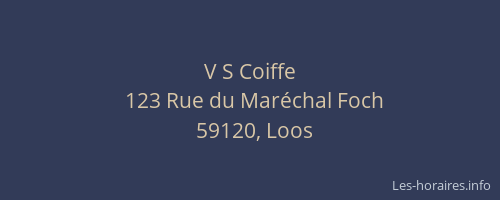 V S Coiffe