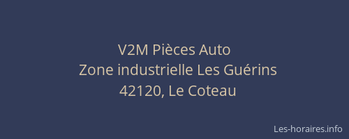 V2M Pièces Auto