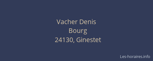 Vacher Denis