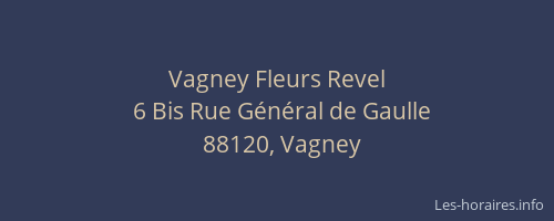 Vagney Fleurs Revel