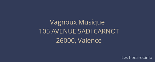 Vagnoux Musique