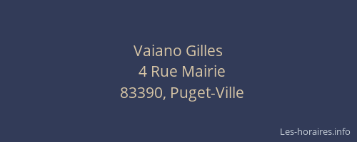 Vaiano Gilles