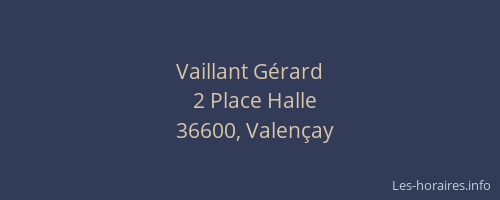 Vaillant G&eacute;rard