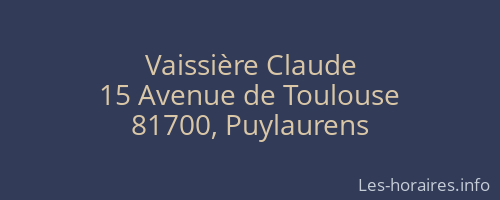 Vaissière Claude