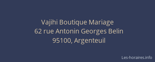 Vajihi Boutique Mariage