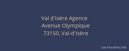 Val d'Isère Agence