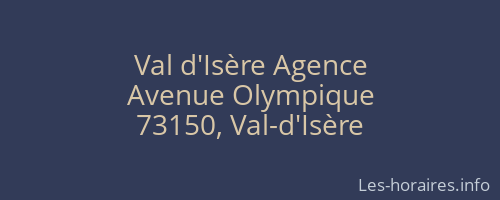 Val d'Isère Agence