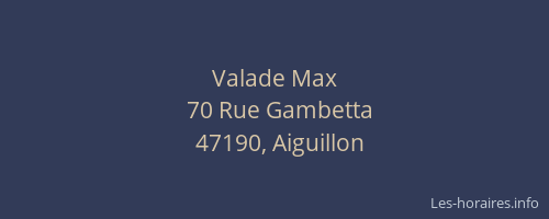 Valade Max