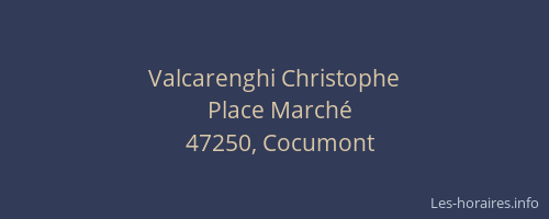 Valcarenghi Christophe