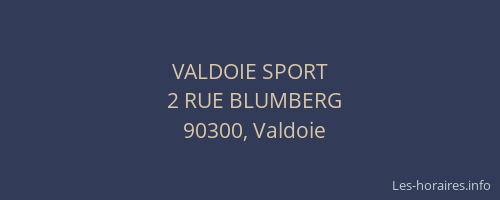 VALDOIE SPORT
