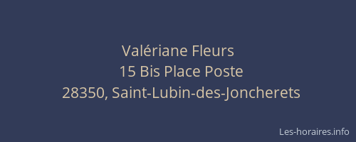 Val&eacute;riane Fleurs