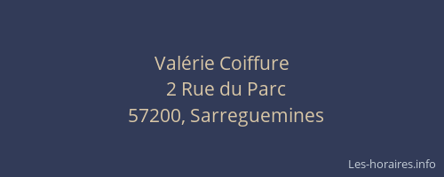 Val&eacute;rie Coiffure
