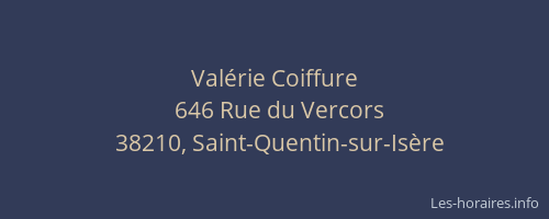 Val&eacute;rie Coiffure