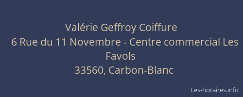 Valérie Geffroy Coiffure