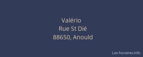 Val&eacute;rio